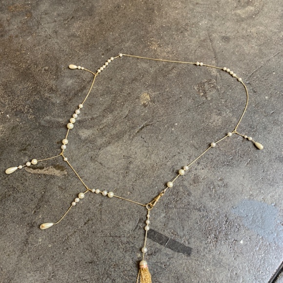 Vivienne Westwood Long High End Skattered Teardrop Pearl Necklace - Picture 6 of 10